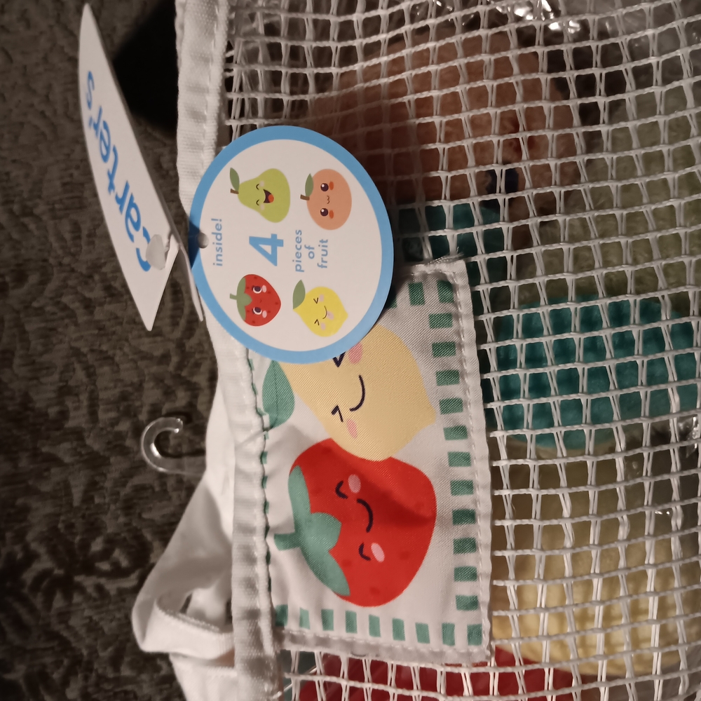 4 Stuffy Fruit In A Mesh Bag